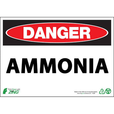 ZING Eco Safety Sign, Danger, 10X14- Model 2955
